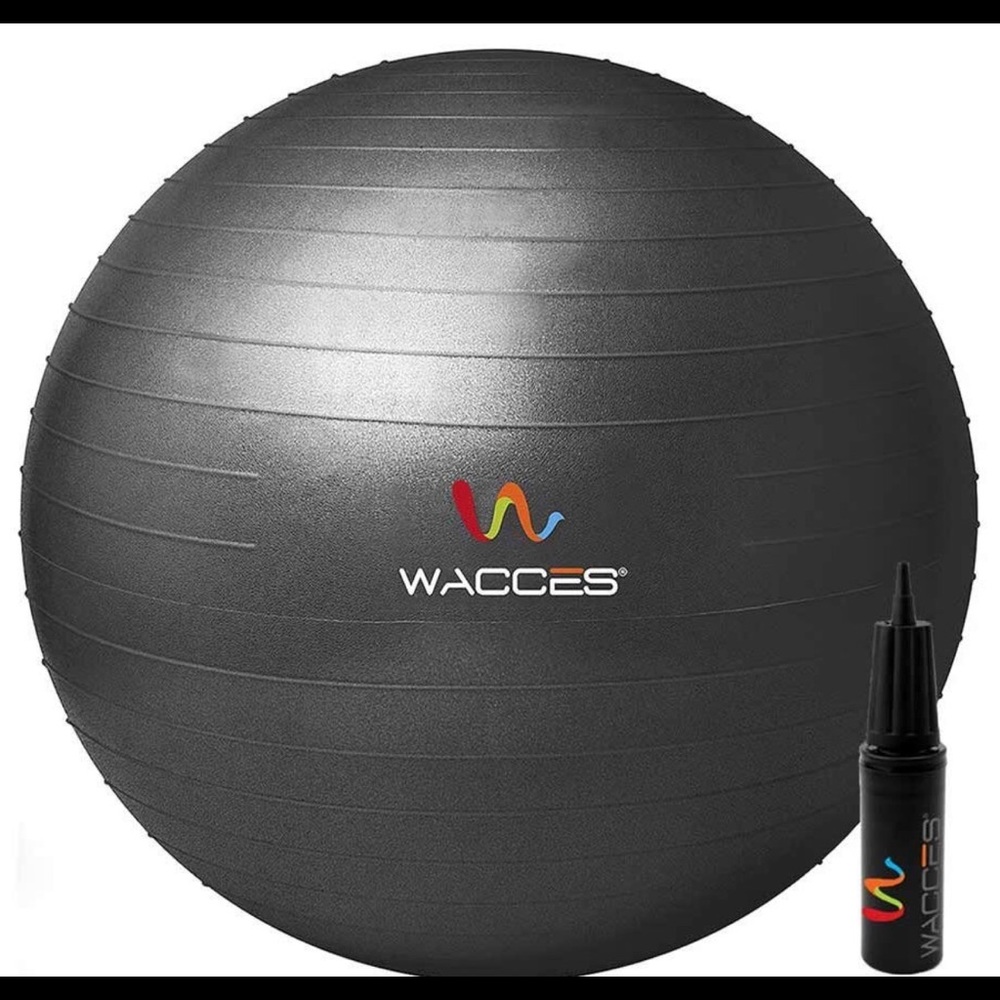 65 cm black exercise yoga ball